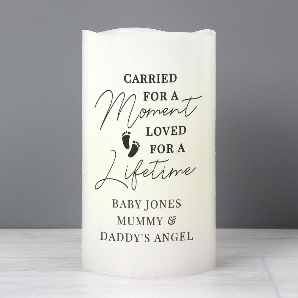 Personalised Carried For A Moment LED Candle Extra Image 1